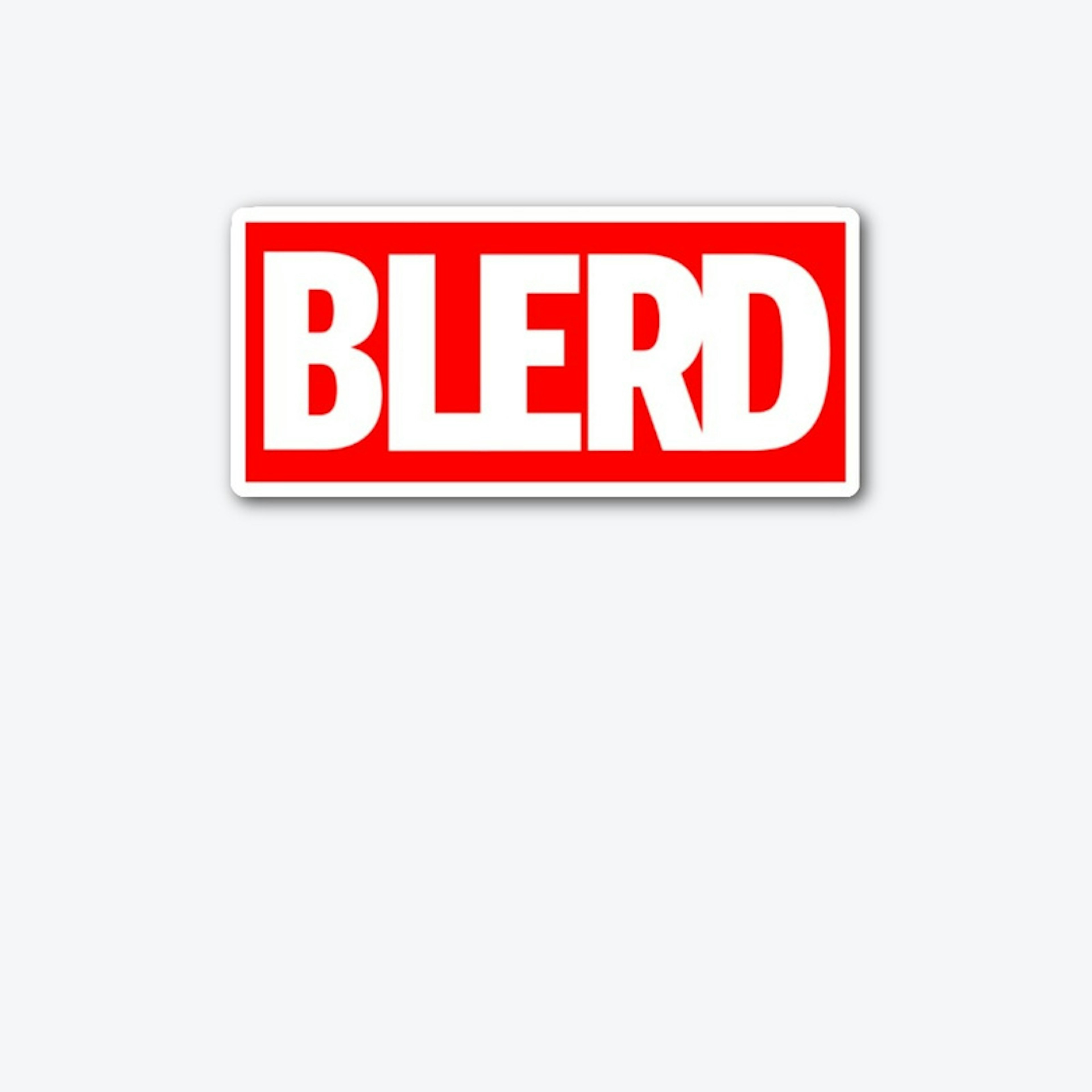 Blerd Red And White Logo Shirt