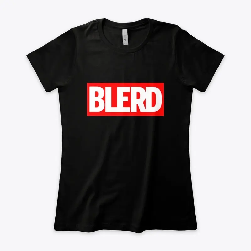 Blerd Red And White Logo Shirt